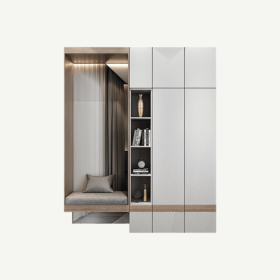 Alcove Storage & Seating/SQm
