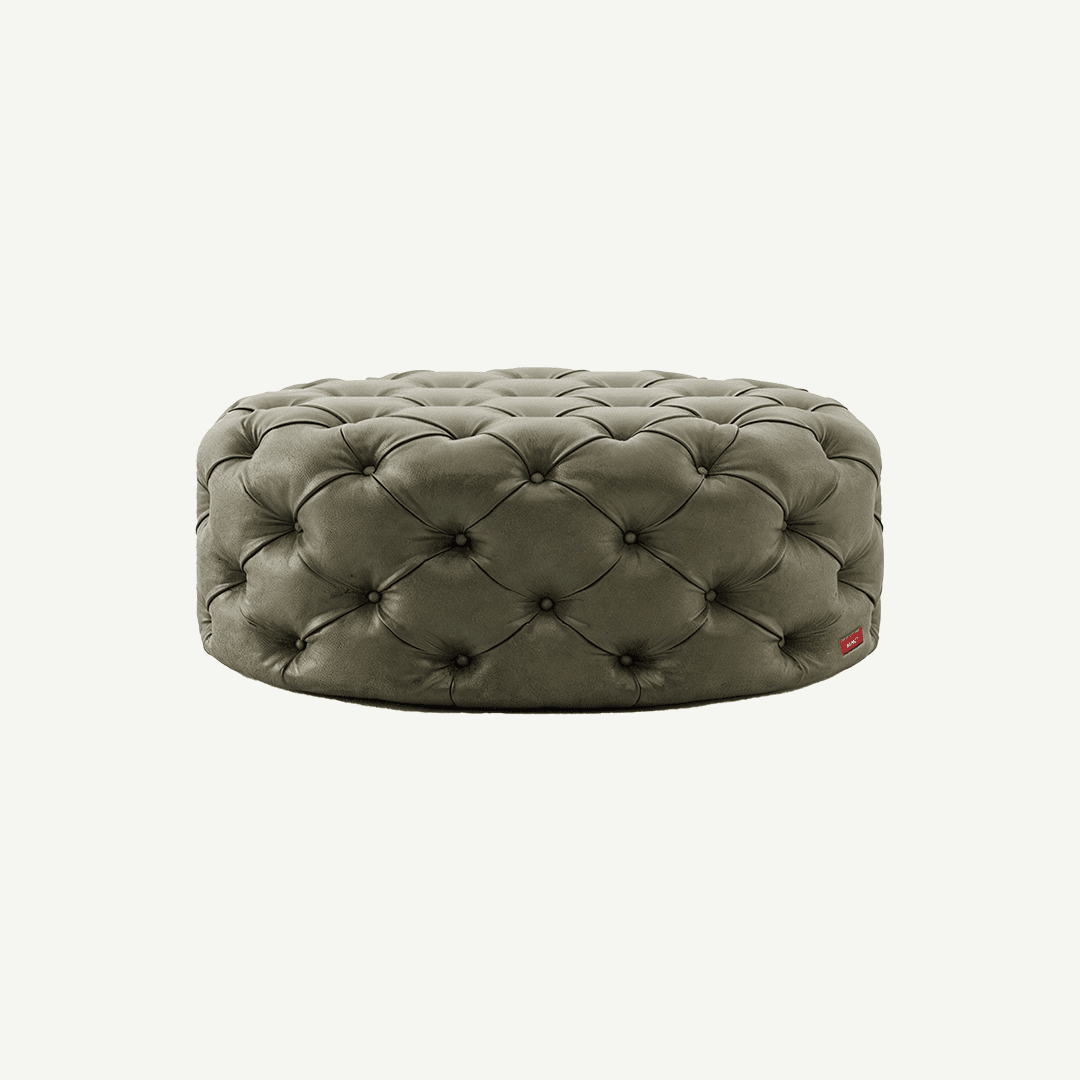 Round Tufted Ottoman