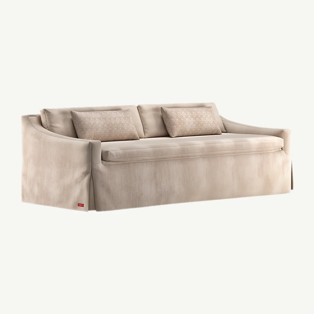 Elegant Slipcover Sofa