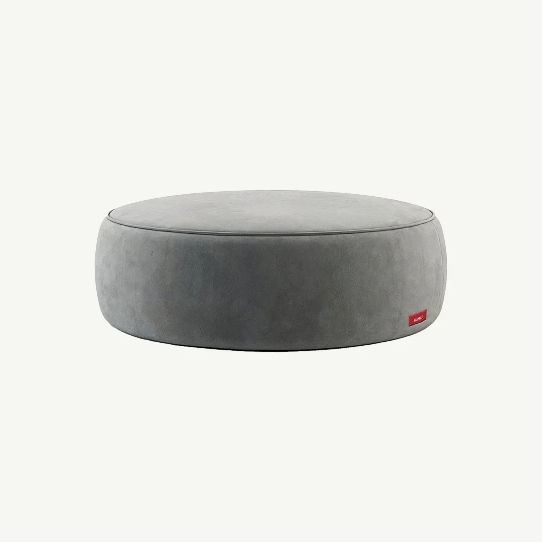 Round Luxe Ottoman/Pouf
